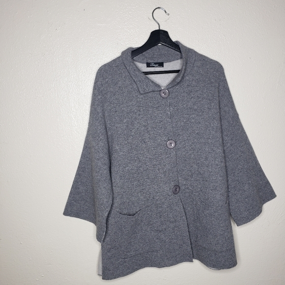 Peruggi Wool Breasted Sweater Cardigan - Picture 1 of 6